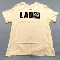 【中古】Tシャツ ロサンゼルス・ドジャース ナイキ シティコネクト コットンTシャツ ベージュ XLサイズ