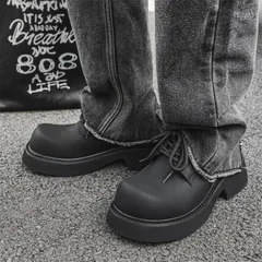 ダービーシューズ メンズ 紳士靴 革靴 ドレスシューズ 厚底 PUレザー 合成皮革 大人 カジュアル レースアップシューズ きれいめ 20代 30代 40代 メンズファッション zyida09