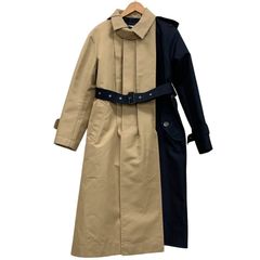 サカイ 18年製 異素材ドッキングロングコート レディース【AFA19  