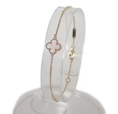 【中古Aクラス】Van Cleef & Arpels スウィートアルハンブラ VCARF68800 ブレスレット K18イエローゴールド マザーオブパール レディース ジュエリー/アクセサリー