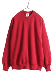 【お得なクーポン配布中!】 90s USA製 JERZEES 無地 スウェット メンズ レディース XL / 古着 90年代 オールド 裏起毛 ジャージーズ ラッセル トレーナー バーガンディ