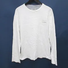 ガス GAS 長袖 Tシャツ カットソー ロンT L 白系 ホワイト ロゴ 文字 プリントのサムネイル