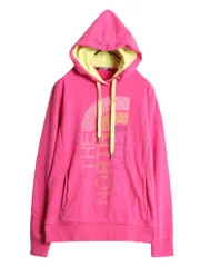 【お得なクーポン配布中!】 ノースフェイス プリント スウェット フード パーカー レディース L / The North Face 裏起毛 トレーナー プルオーバー アウトドア ピンク
