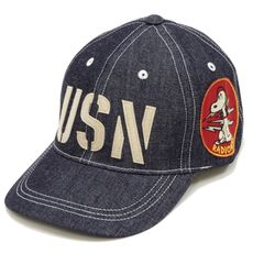 トイズマッコイ TOYS McCOY  スヌーピー デニムキャップ TMA2410 U.S. NAVY DENIM CAP SNOOPY " RADIOMAN "  Vintage PEANUTS 