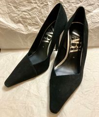 【美品・値下げしました】ザラZARA パンプス ハイヒール ポインテッドトゥ ピンヒール 靴 レディース サイズ38 ブラック
