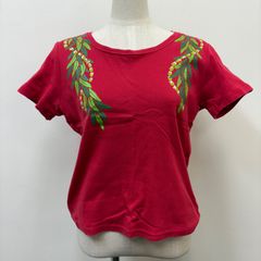 フラダンス　ダンス衣装　トップス　Tシャツ　MMJ　赤
