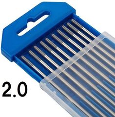 TIG溶接用 タングステン電極棒！ セリウム入りタングステン WC20 2.0mm L150mm セリウム 50本