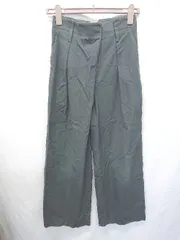 ◇ ⊂ DES PRES デ・プレ ハイウエスト タック ワイド パンツ サイズ34 ネイビー系 レディース E  【1411130010026】