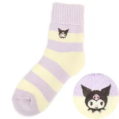 クロミ あったかソックス 靴下 防寒 ワンポイント レディース 女子 大人 サンリオ sanrio キャラクター