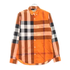 BURBERRY LONDON (バーバリーロンドン) チェック柄コットン長袖シャツ THTHAGAR129SAM 4033204 オレンジのサムネイル