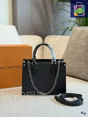 【今日特価】LV Onthego Black Small Tote Bag - ルイ・ヴィトン オンザゴー ブラック スモール トートバッグ-WTO輸入