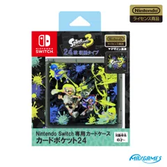 【任天堂ライセンス商品】Nintendo Switch専用カードケース カードポケット24 スプラトゥーン3 [スプラトゥーン3]