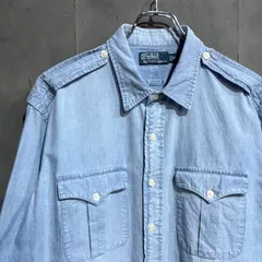 90〜00s Polo by Ralph Lauren  シャンブレー サファリシャツ