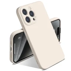 iPhone 15 Pro Max 用 ケース シリコン 液体シリコン 耐衝撃 iphone15 Pro Max カバー 米軍MIL規格 薄型 軽量 ソリッドカラー シンプル ストラップホール付き マット感 人気 指紋防止 レンズ保護 ソフト ワイヤレス充 1