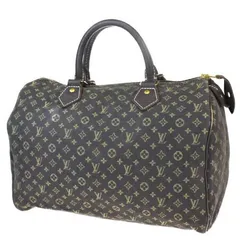 【中古】 中美品 ルイヴィトン LOUIS VUITTON スピーディ 30 ハンドバッグ ミニボストン モノグラム ミニラン エベヌ M95224 31MC389