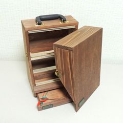 【モジュラーシンセ】6U 84HP Portable Eurorack Wood Case with Drawer VG-422