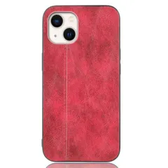 iPhone14 ケース アイフォン14  レザー 薄型 ソフト ケース 【Color】 レッド