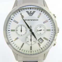 EMPORIO ARMANI エンポリオ アルマーニ クロノグラフ AR2458 クォーツ 腕時計 ※中古　