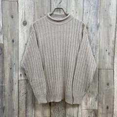 OLD UNIQLO 90s 紺タグ ユニクロ 肉厚 ニット セーター L