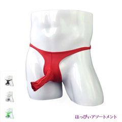 メンズ 竿付き Tバック メンズ エッチ 女装男子 コスプレ セクシー 竿付き メンズショーツ Tバック ユニセックス 象さんパンツ 衣装 コスプレ 宴会 4カラー ブラック 黒 レッド 赤 ホワイト 白 グリーン 緑 女装 エロ 【売れ筋】