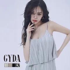 【SALE】サテンプリーツキャミビスチェ GYDA ジェイダ 072523201101 gyda レディース ノースリーブ トップス キャミ フリーサイズ ライトグレー 黒 ブラック ベージュ ミックス ショート丈 gyda ビスチェ 新品 正規品
