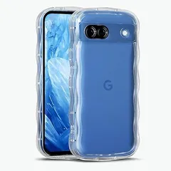 【在庫処分】【2024年度 先行発売】YXHH新登場 Google Pixel 8a ケース クリア ウェーブ おしゃれ TPU 韓国 かわいい 可愛い スマホケース 人気 シンプル 滑り止め 薄型 軽量 耐衝撃 指紋防止 レンズ保護 ストラップホールのサムネイル