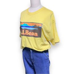 【 希少アイテム】 エルエルビーン　ビッグロゴTシャツ　イエロー　アウトドア