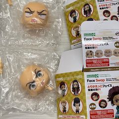 未開封品　「自信満々な顔」「びっくり顔」嘴平伊之助　ねんどろいどもあ とりかえっこフェイス 鬼滅の刃01　ねんどろいど　顔パーツ　フェイスパーツ　写真にあるもののみ　バラ売り不可　箱は畳んで発送