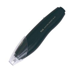 プラス 充電式 電動消しゴム (USB充電式) 電動字消し No.40 本体 黒 消しゴム付き ER-0400 40-146 1