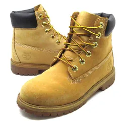 美品 Timberland イエローブーツ 12909 25cm Timberland ティンバーランド ブーツ キッズ JUNIOR 6INCH