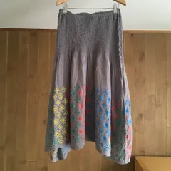 ハート　イッセイミヤケ　パンジー柄　スカート ハート イッセイミヤケ パンジー柄 スカート ハート イッセイミヤケ