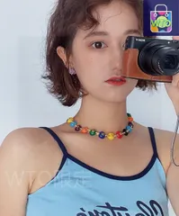 【今日特価】Chanel 最新モデル ダブル C カラフルビーズ ピーポー ネックレス 送料無料！在庫限定セール価格