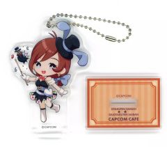 逆転裁判 きらきら缶バッジ 成歩堂みぬき カプコンカフェ マジシャン