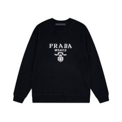 PRADA プラダ 2024 秋冬カットソー長袖 刺繍ロゴ カジュアル カップル トレーナー 男女兼用 S-XL