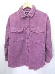 ◇ ⊇ ZARA ザラ コーデュロイ 長袖 ジャケット サイズS パープル レディース E  【1410230027033】