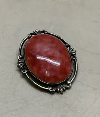 SN434 インカローズ ヴィンテージ風 ブローチ チャーム 重さ 27.9g