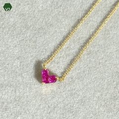 【スタージュエリー】K18YG　ルビーネックレス　ミステリアスハート　約1.7g 楽天市場】スタージュエリー ミステリアスハート 3P・ルビー