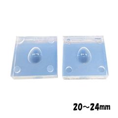 モールドファクトリー　立体たまごモールド全高20mm～24mm　シリコンモールド　サイズを選択して下さい