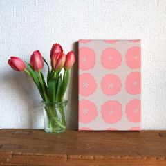 「 kasumi sou dot ( beige orange ) 」ファブリックパネル