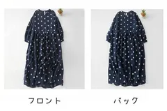 ロングワンピース 水玉 長袖ワンピース 長袖 ワンピース ロングワンピ ロング ドット柄 フレアワンピース 春 夏 Aライン クルーネック 丸首 大きいサイズ 体型カ
