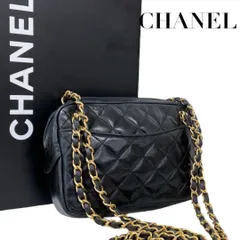 【価格交渉/質問大歓迎♪】シール有　シャネル　マトラッセ　Wチェーン　トートバッグ　ラムスキン　黒　4273