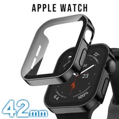 アップルウォッチ カバー apple watch カバー ケース フラット 10/11 FF 黒 42mm