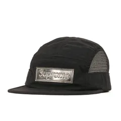 Supreme シュプリーム キャップ | サイドメッシュ リフレクティブ ボックスロゴ キャンプキャップ (Side Mesh Reflective Logo Camp Cap) | ブラック 黒 | ブランド 帽子【メンズ】【中古】
