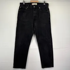 古着 リーバイス Levi's デニムパンツ 505 ストレート ジーンズ ジーパン 長ズボン 5ポケット w36 L32  ブラック メンズ