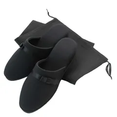 【最短発送】お受験 ヒール 参観日 入学式 卒業式 スリッパ 収納袋付き リボンタイプ