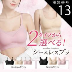 種類13:[13]Aブラック/Lサイズ ブラジャー  シームレスブラ ナイトブラ ノンワイヤー 育乳 シームレス パッド 付き 夜用 ブラジャー スカラップ 自胸 昼夜兼用 脇肉 テレワーク 谷間 脇高 バストアップ 補正下着 横流れ 防止 産後 夜 ブラック