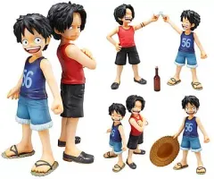 【中古】フィギュア ルフィ＆エース～兄弟の絆～ 「Portrait.Of.Pirates ワンピースCB-EX」