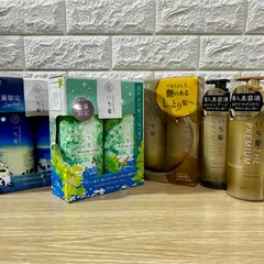 いち髪 8点セット　月夜に輝く月下美人の香り　涼やかな和ハッカ満開の香り　ザプレミアム お試しペア　エクストラダメージケア　シャンプー　トリートメント　※G2-2-D