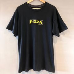PIZZA SKATE BOARDS ピザ スケート ボード スケボー Tee Tシャツ 黒 黄 ブラック イエロー メンズ Lサイズ