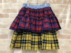 【中古】 VIVIENNE WESTWOOD RED LABEL ヴィヴィアンウエストウッドレッドレーベル ミニスカート チェック 16-12-251009-00 レッド×ブルー×イエロー 00 111436827のサムネイル
